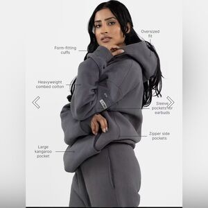 COMFRT Oversized Dark Gray Hoodie - unisex